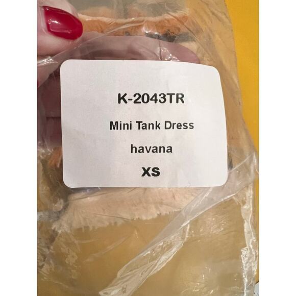 Krisa REVOLVE Sequin Fringed Havana Sleeveless Tank Mini Dress Size XS NWT - Picture 9 of 9